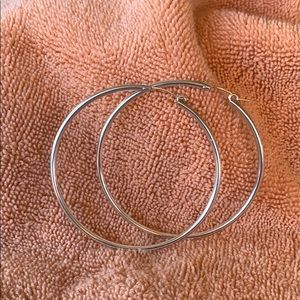 2 1/2” sterling hoops